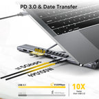 8-in-1 Multifunctional Laptop Docking Station