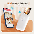 Mini Photo Printer - Portable Bluetooth Sticker Printer for iPhone & Android