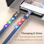Hand Wrist 30cm 2 in 1 – Universal Cell Phone Strap with Built-in 240W USB C Charging Cable