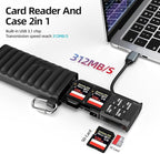 High-Speed USB 3.1 SD Card Reader - Dual Slot Type-C Adapter for SD & Micro SD