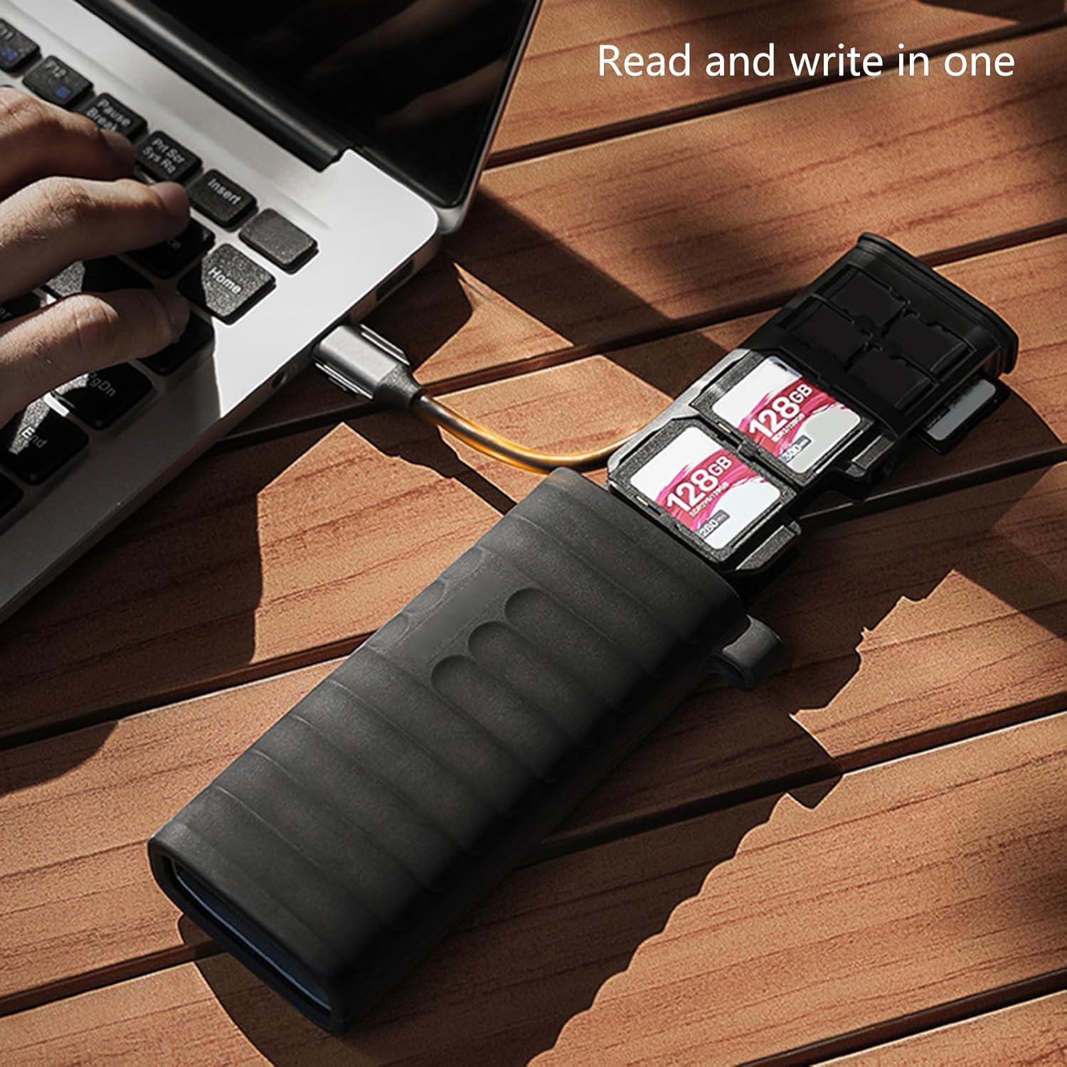 High-Speed USB 3.1 SD Card Reader - Dual Slot Type-C Adapter for SD & Micro SD