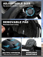 Smart Bike Helmet with LED Light & Turn Signals - Adjustable Safety Helmet for Adults & Teens