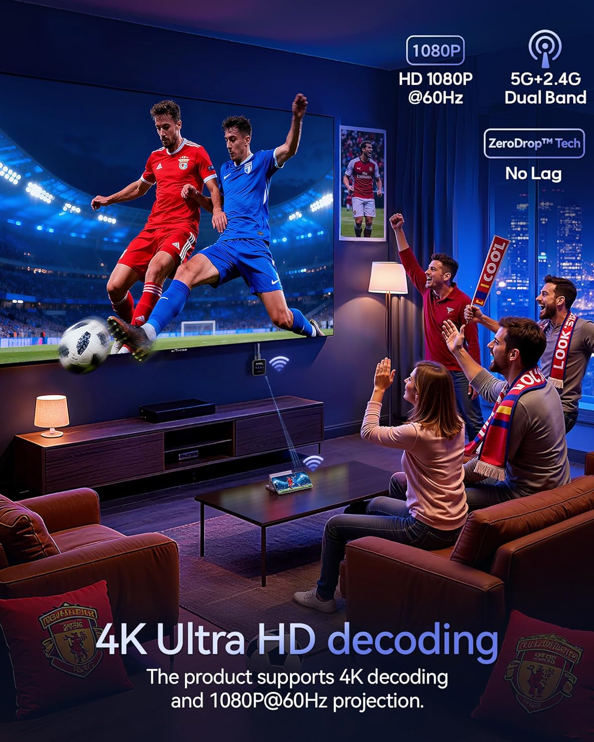 Wireless HDMI Display Adapter – 4K Streaming for All Devices
