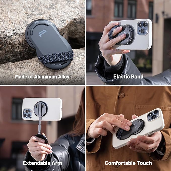 MagFlex Magnetic Phone Stand - Aluminum Alloy for iPhone & Android