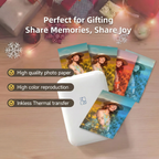 Mini Photo Printer - Portable Bluetooth Sticker Printer for iPhone & Android