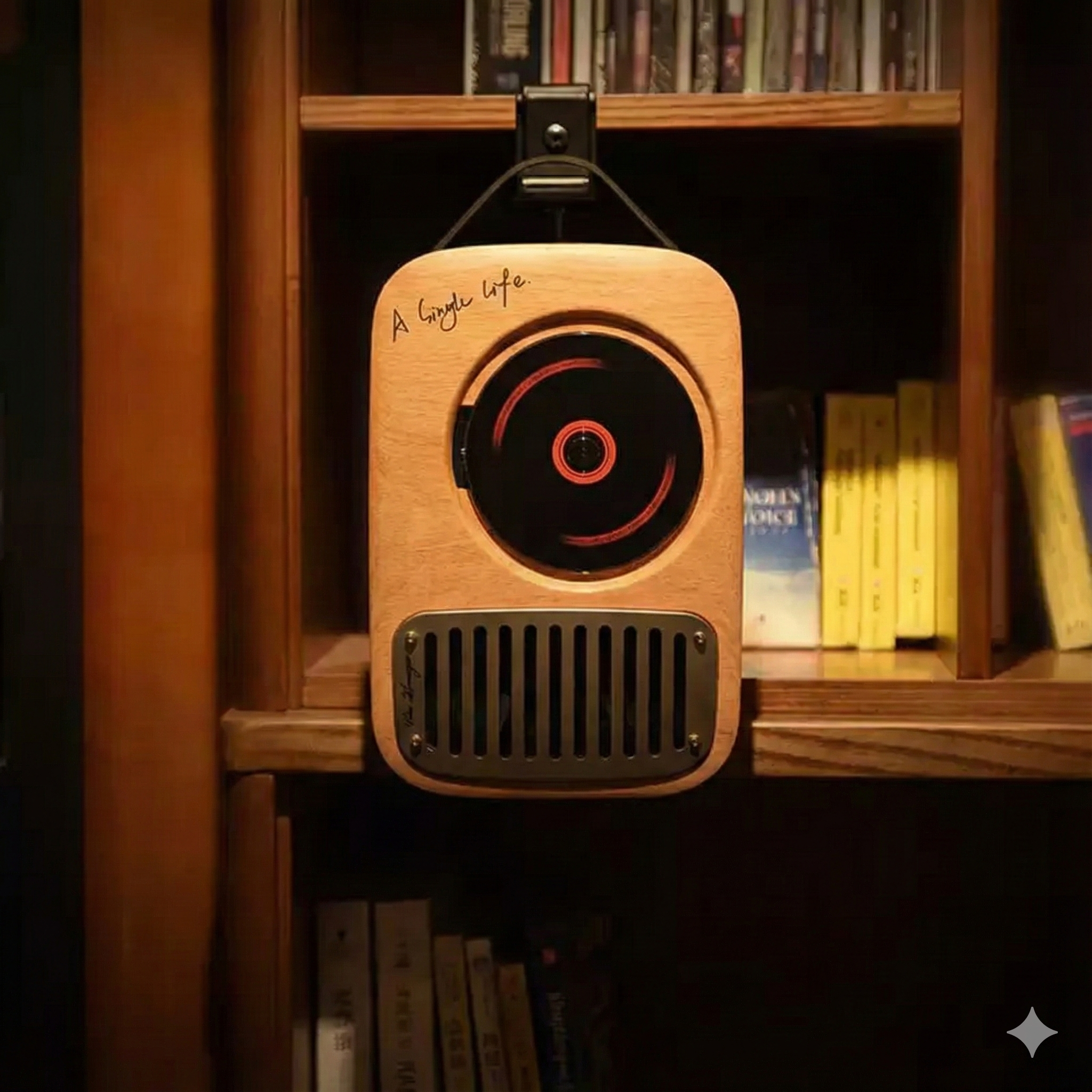 Portable Bluetooth CD Player - Retro Wall-Mounted Audio System