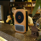 Portable Bluetooth CD Player - Retro Wall-Mounted Audio System