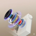 HOTT CD Player with Bluetooth 5.3 & RGB Lights