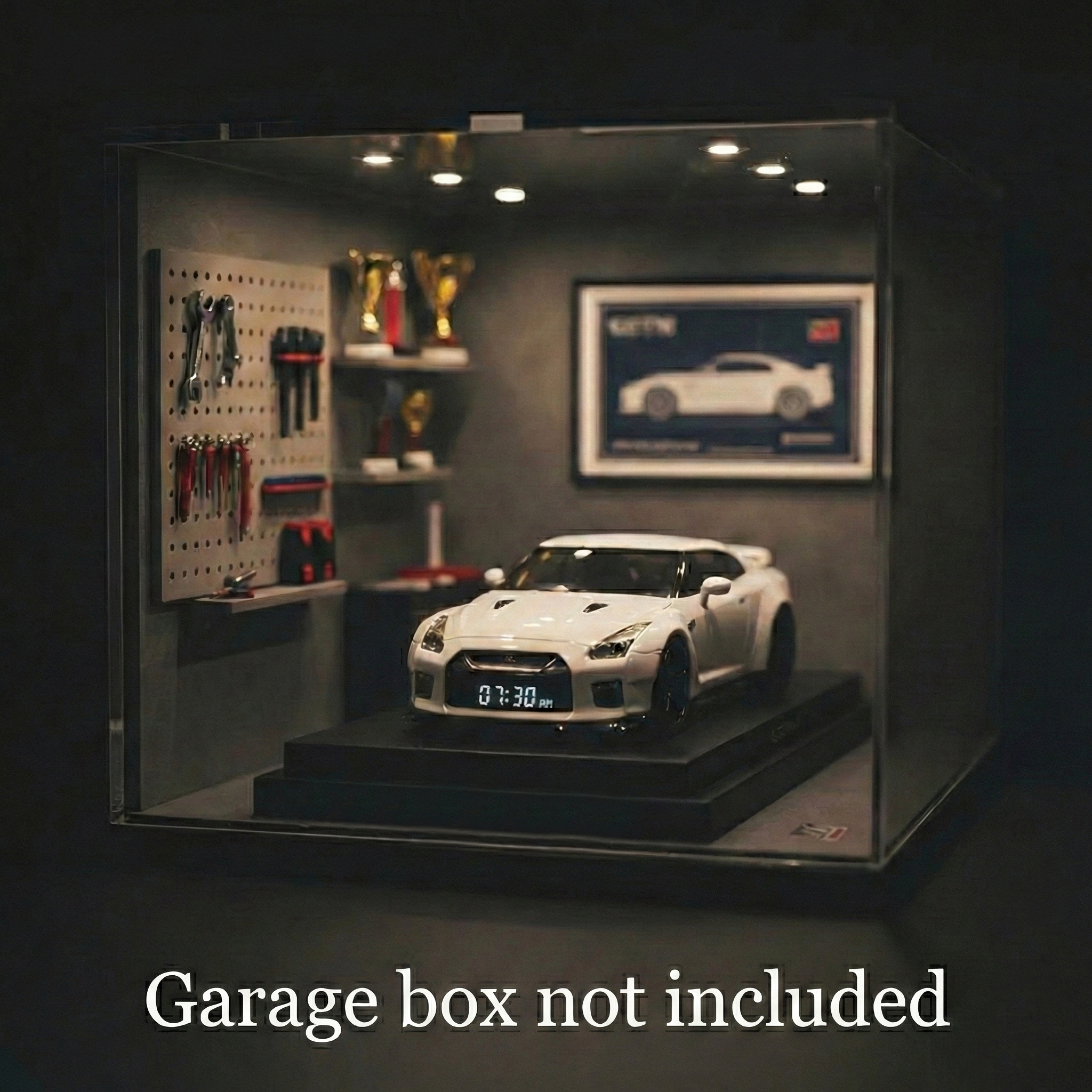 Sleek Sports Car Alarm Clock with LED Time Display