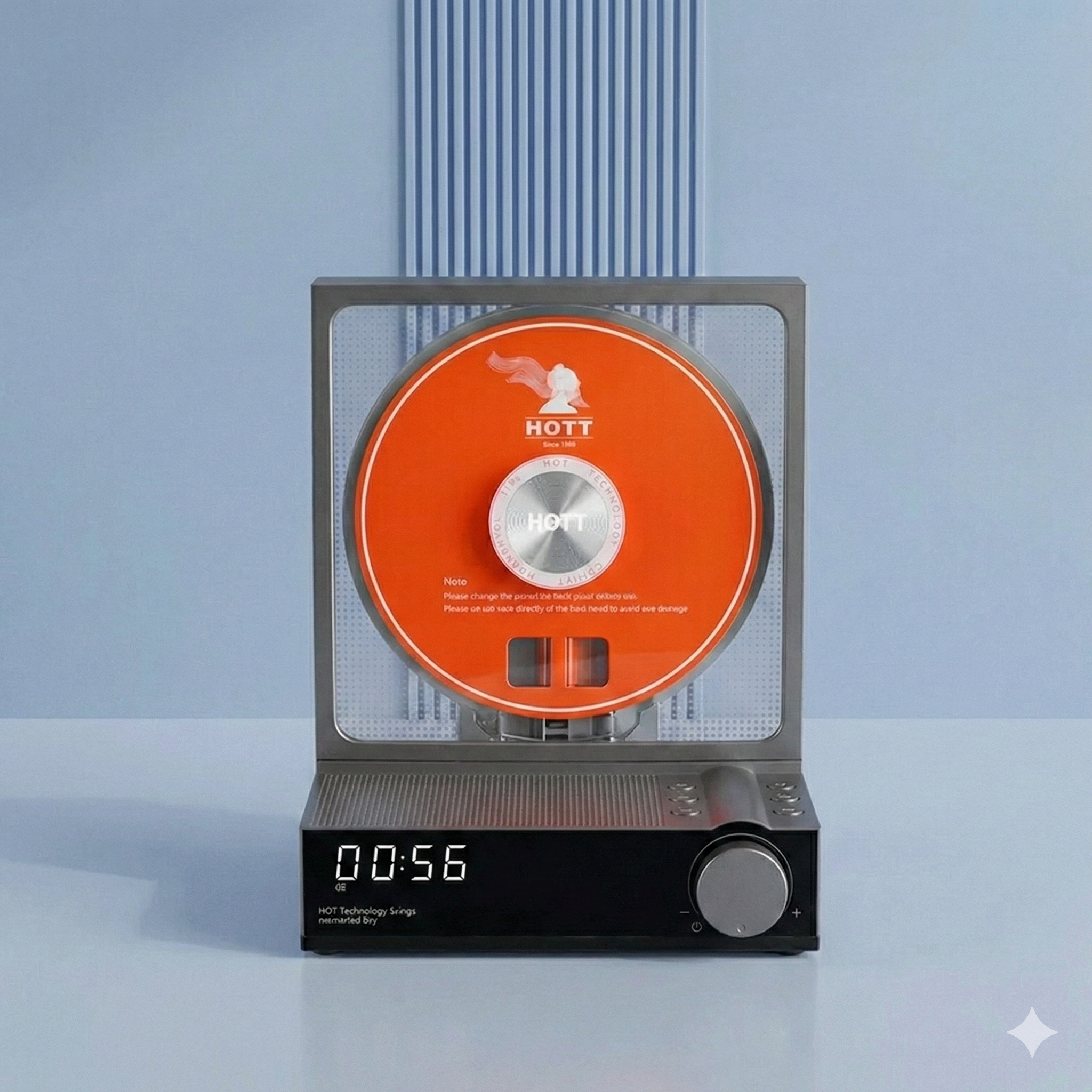 HOTT CD Player with Bluetooth 5.3 & RGB Lights