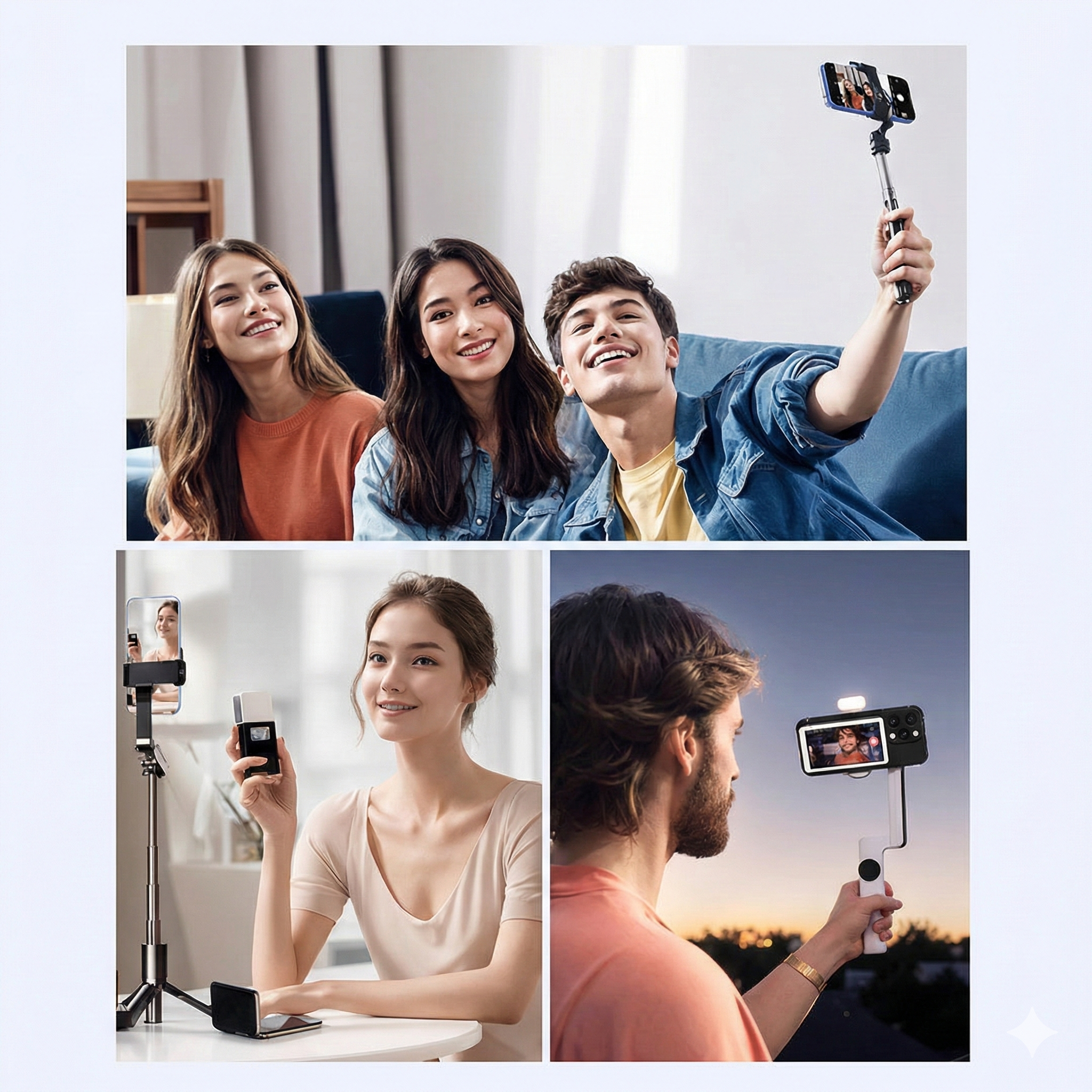 Magnetic Selfie Monitor - Vlog Companion for iPhone & Android