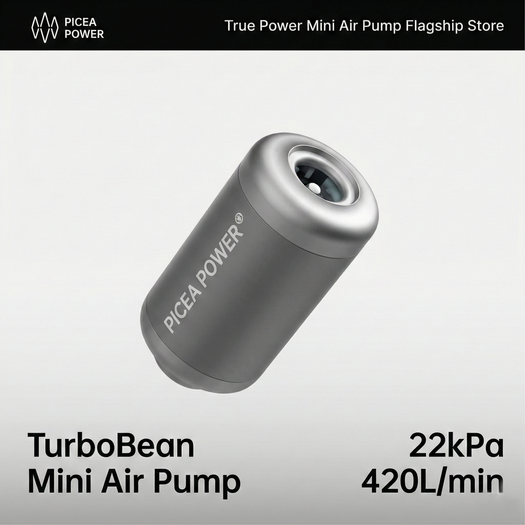 TurboBean Mini Air Pump - 22kPa Portable Electric Inflator/Deflator