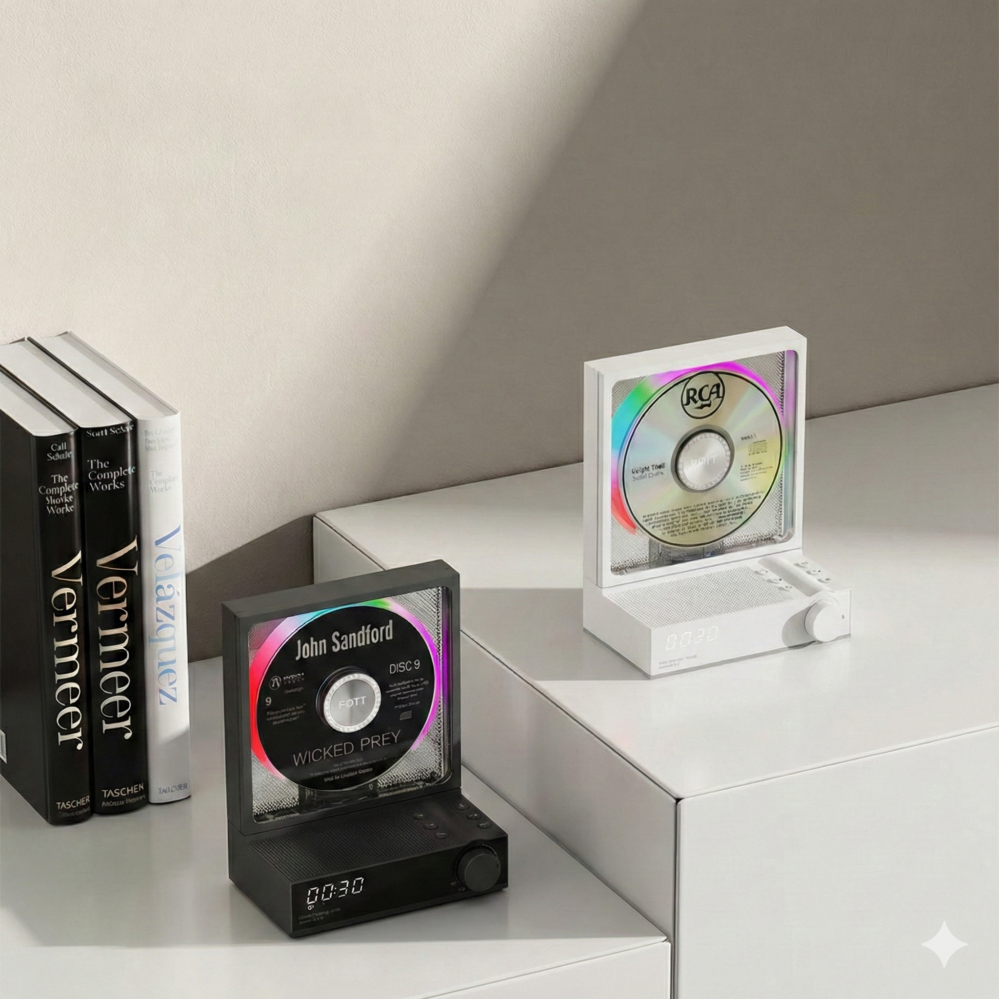 HOTT CD Player with Bluetooth 5.3 & RGB Lights