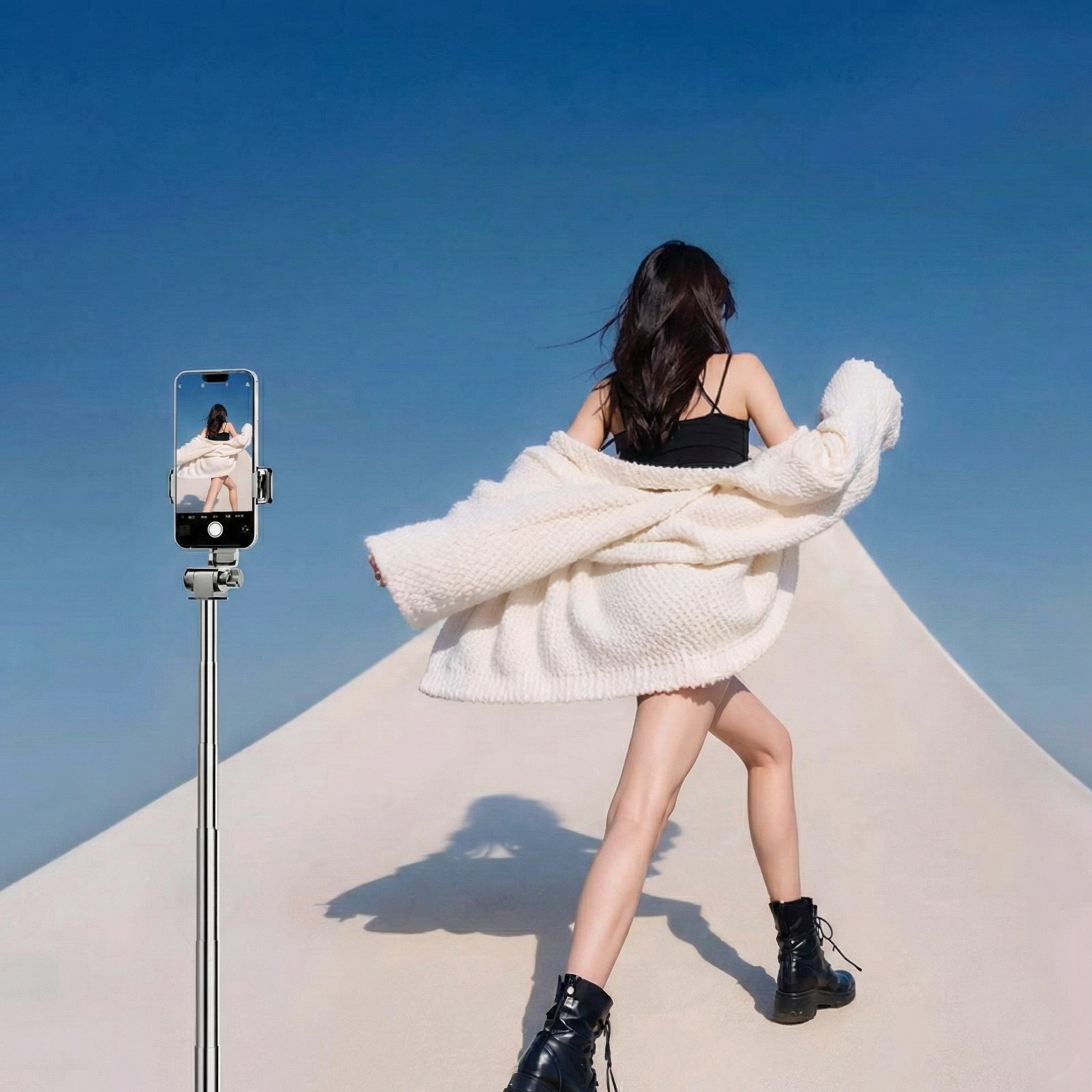 Magnetic Selfie Monitor - Vlog Companion for iPhone & Android