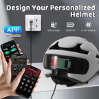 Smart Bike Helmet with LED Light & Turn Signals - Adjustable Safety Helmet for Adults & Teens