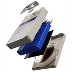 Retro Floppy Disk Power Bank - 10000mAh with Magnetic Attachment & 64Go Storage